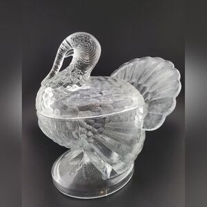 LE Smith Covered Glass Turkey
